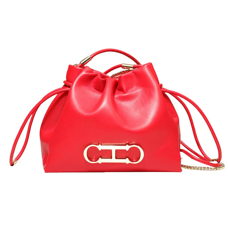 Bolsa Saco de Couro Grosseto