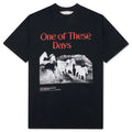 Glad Youre Here With Me T Shirt Hard Washed Black