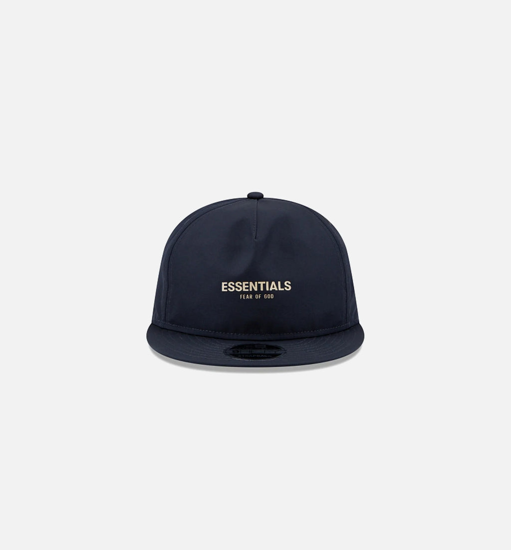 Navy Fear of God Essentials Retro Crown 9FIFTY Strapback Mens Cap Navy