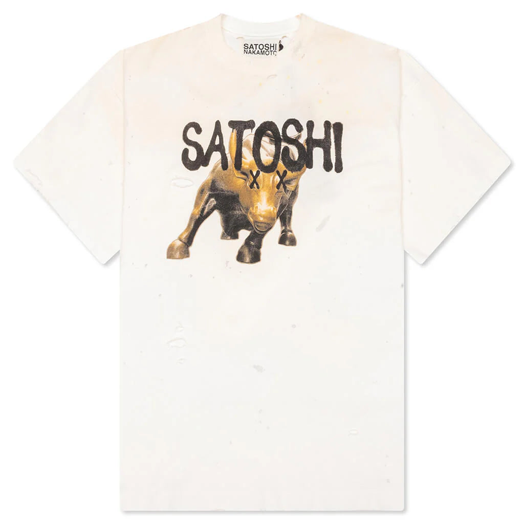 Wall Street Tee Dirty White