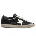 Womens Super Star Velvet Dark Grey Silver