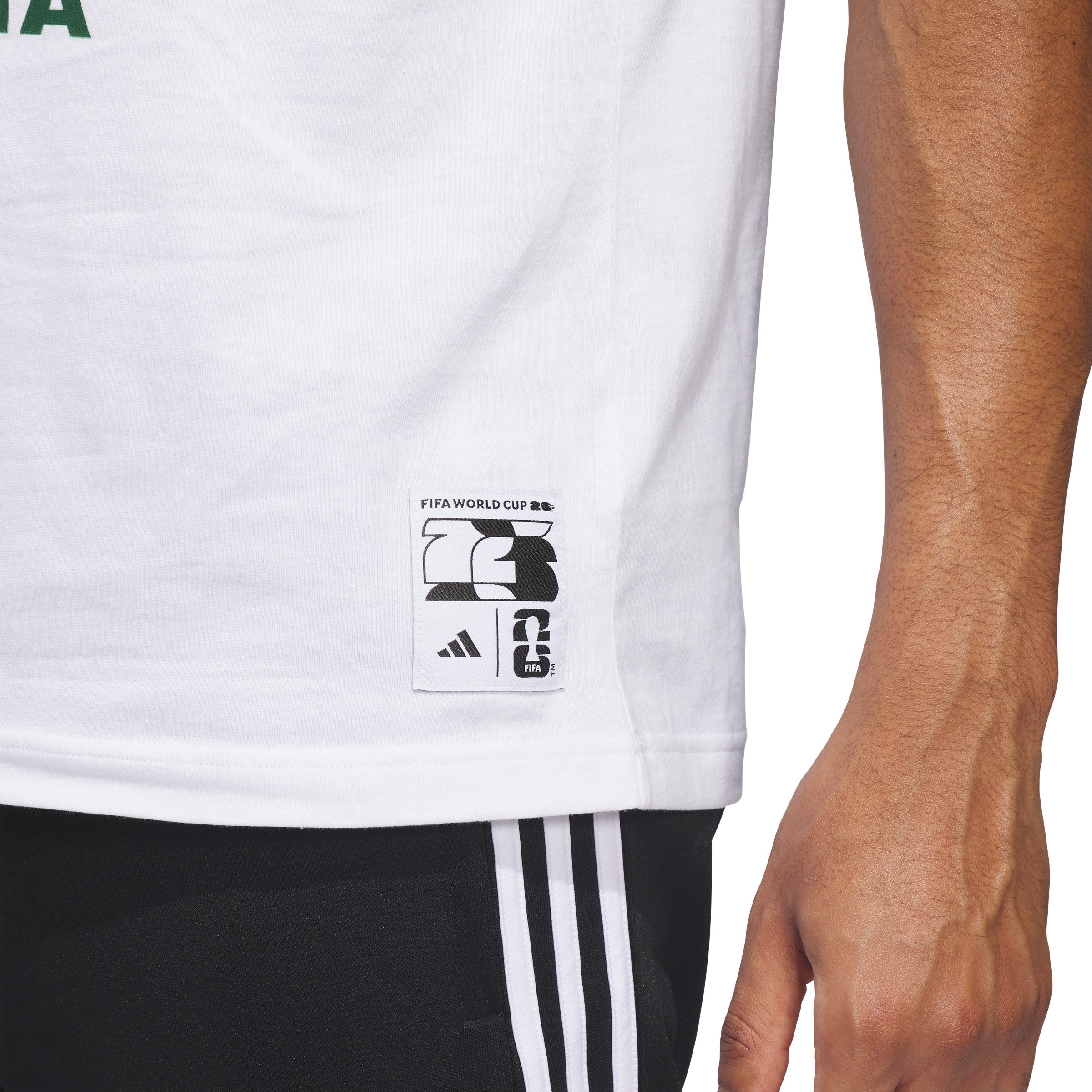 adidas FIFA World Cup 26 Host City Atlanta Graphic Mens Soccer T Shirt White