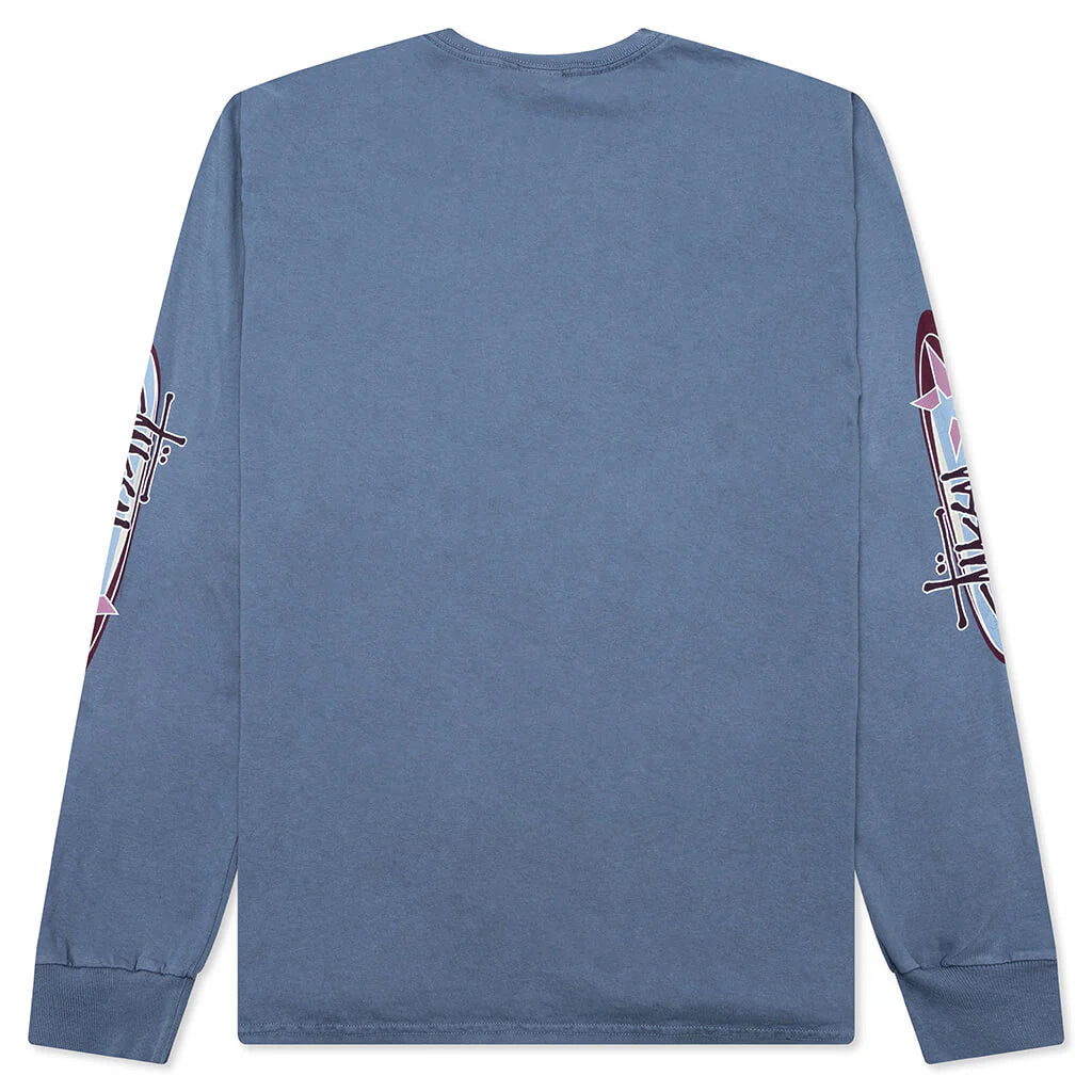 Two Star Pigment Dyed L S Tee Navy