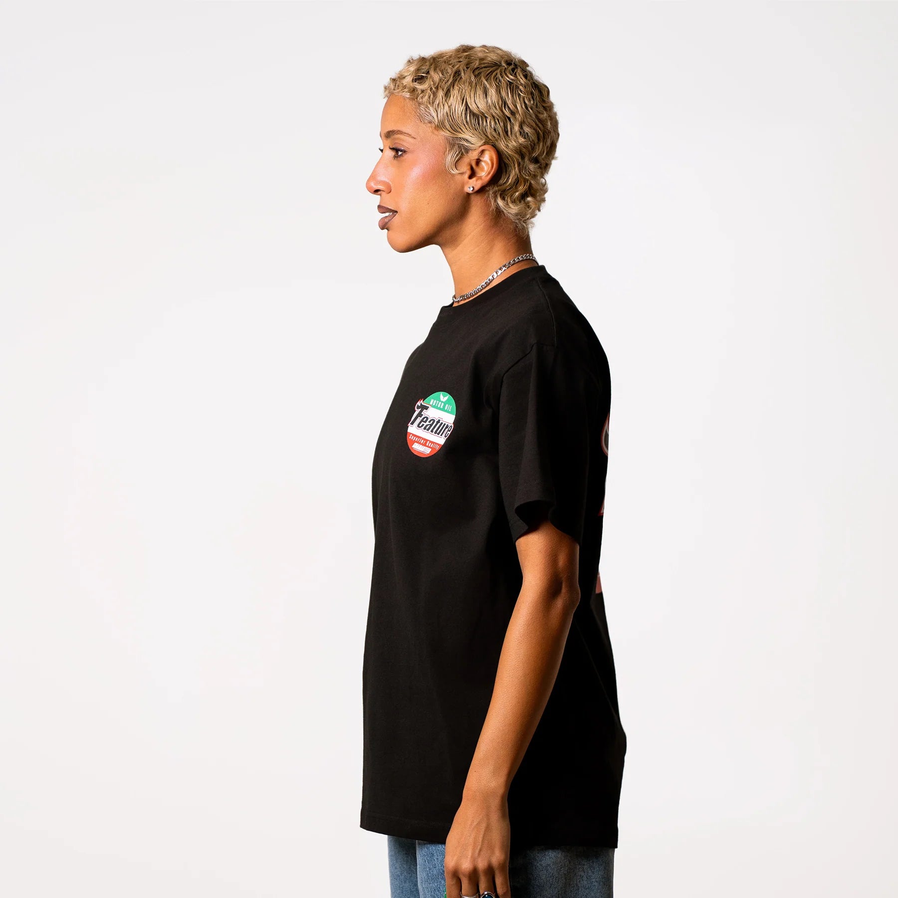 Motor Oil Tee White