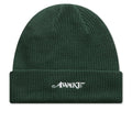 Loose Gauge Knit Beanie Forest Green