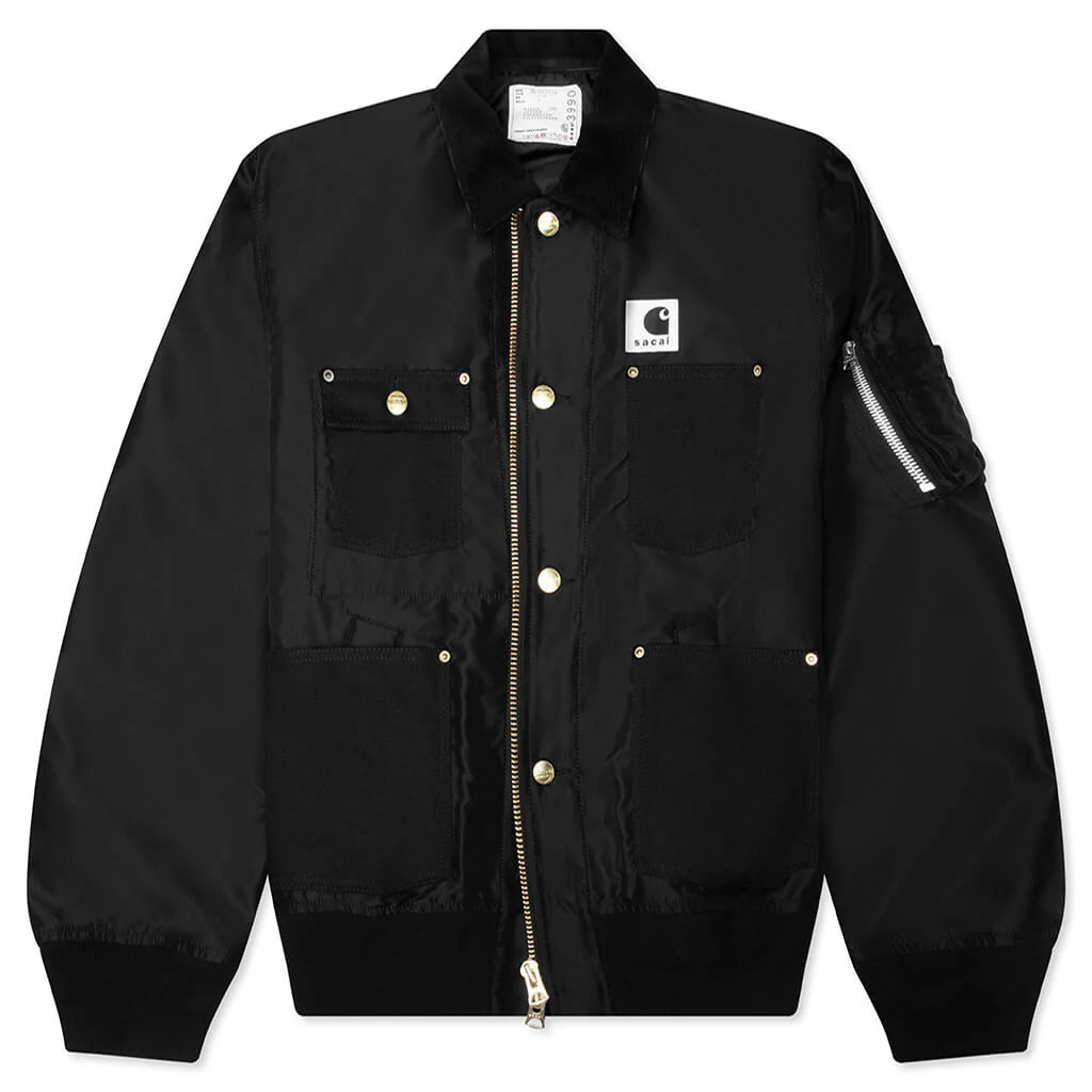 Sacai x Carhartt WIP Nylon Twill Duck Blouson Black
