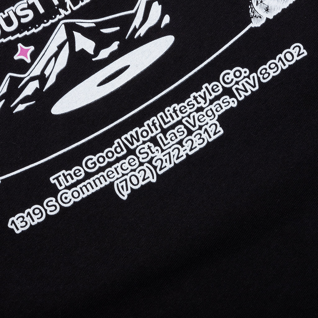 FEATURE x Good Wolf x Lets Be Friends Tee Black