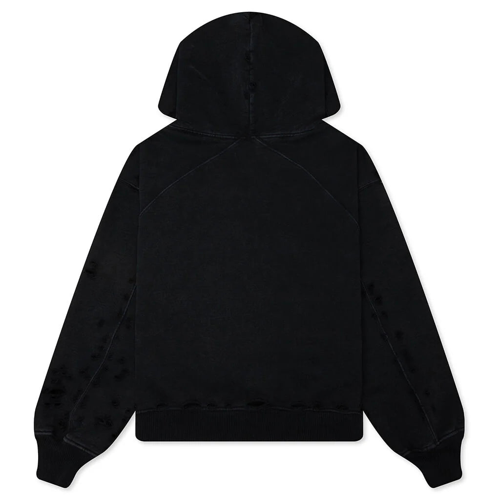 TFU Zip Hoodie Black