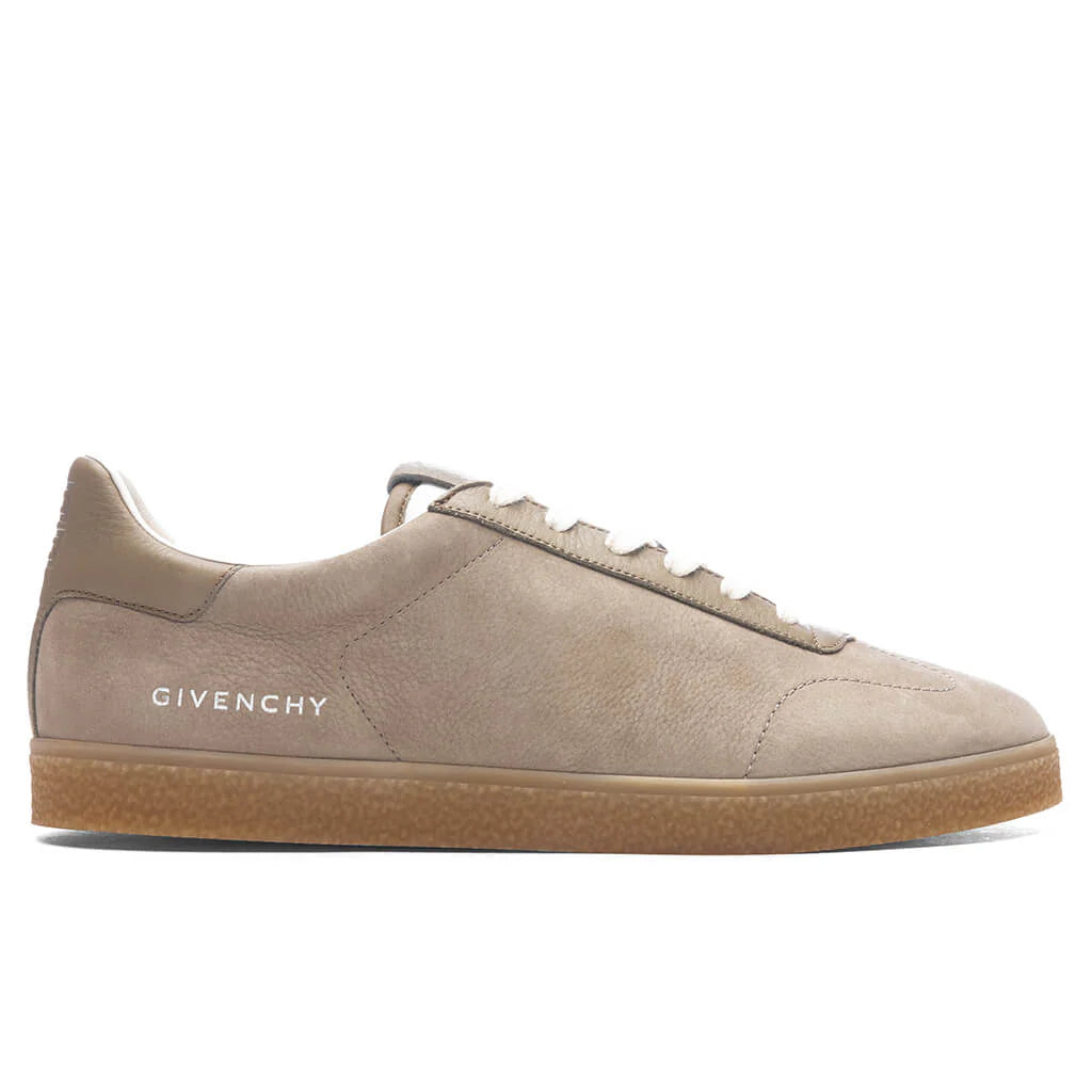 Town Nubuck and Leather Sneakers Khaki