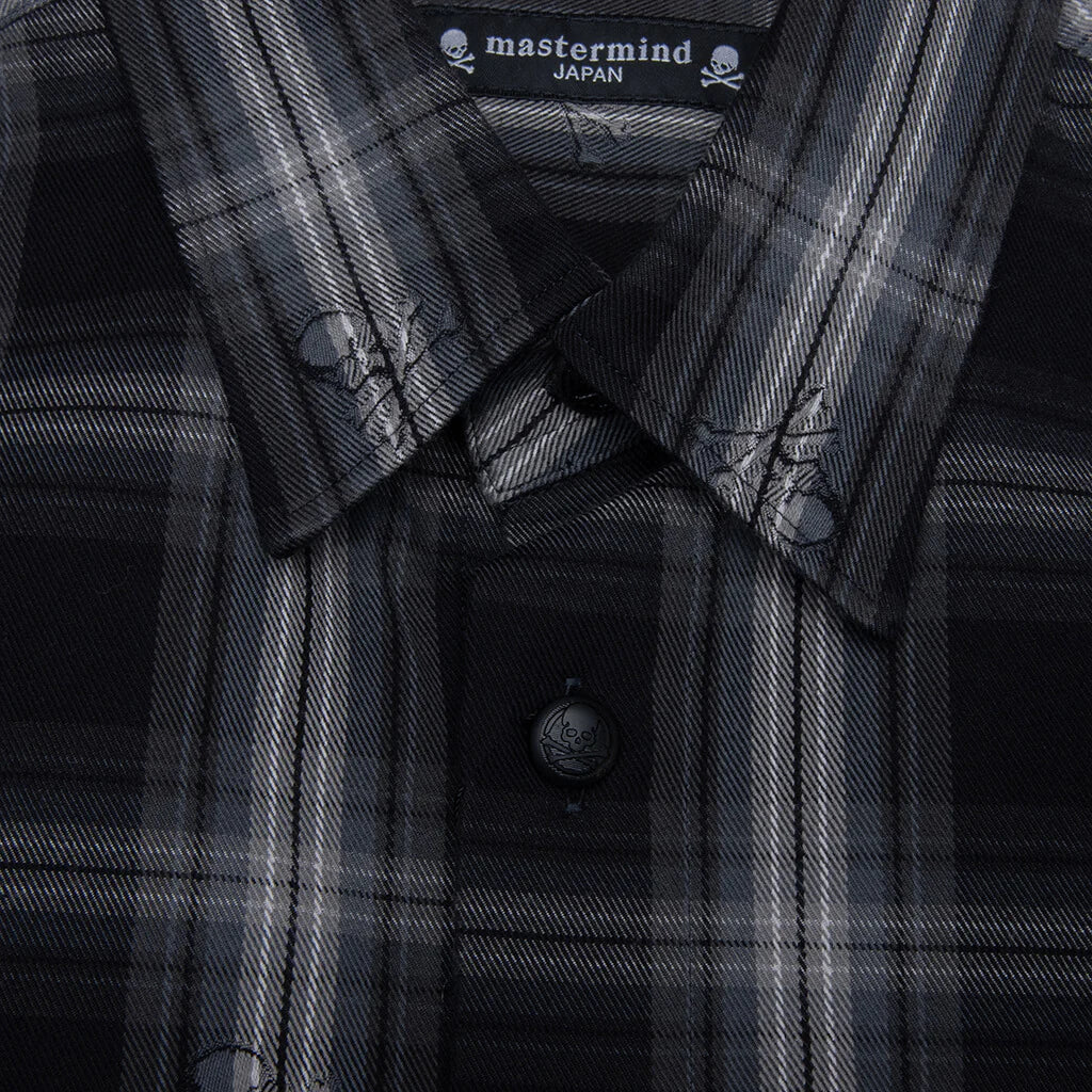 Plaid Flannel Shirt Black