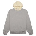 Nylon Fleece Hoodie Dark Heather Oatmeal Garden Yellow