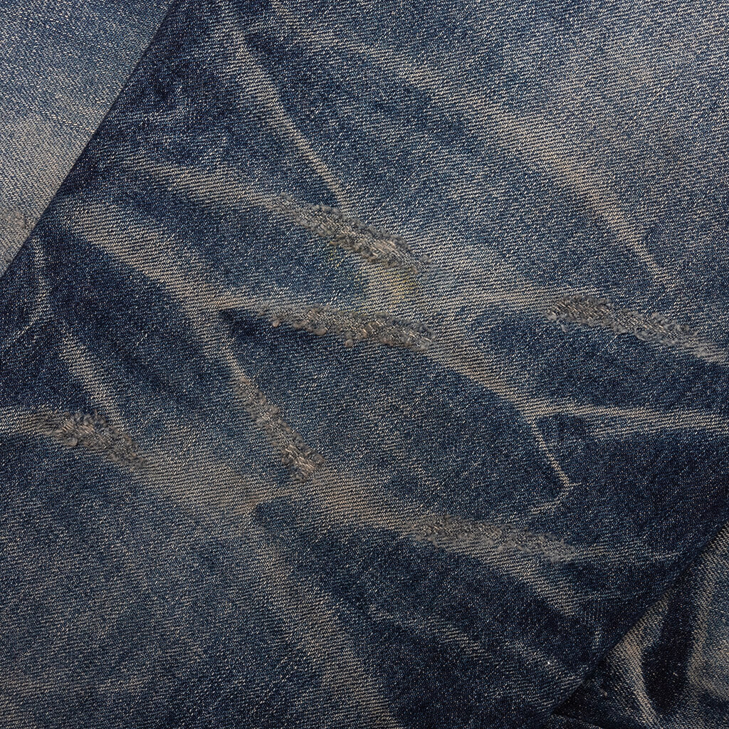 Edo Straight Aza Repaired Mid Blue