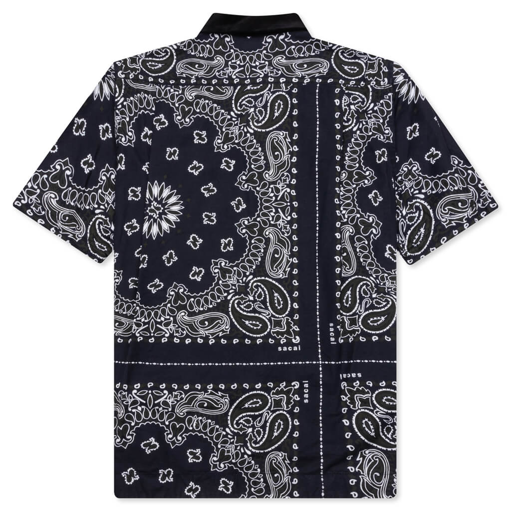 Bandana Print Shirt Navy