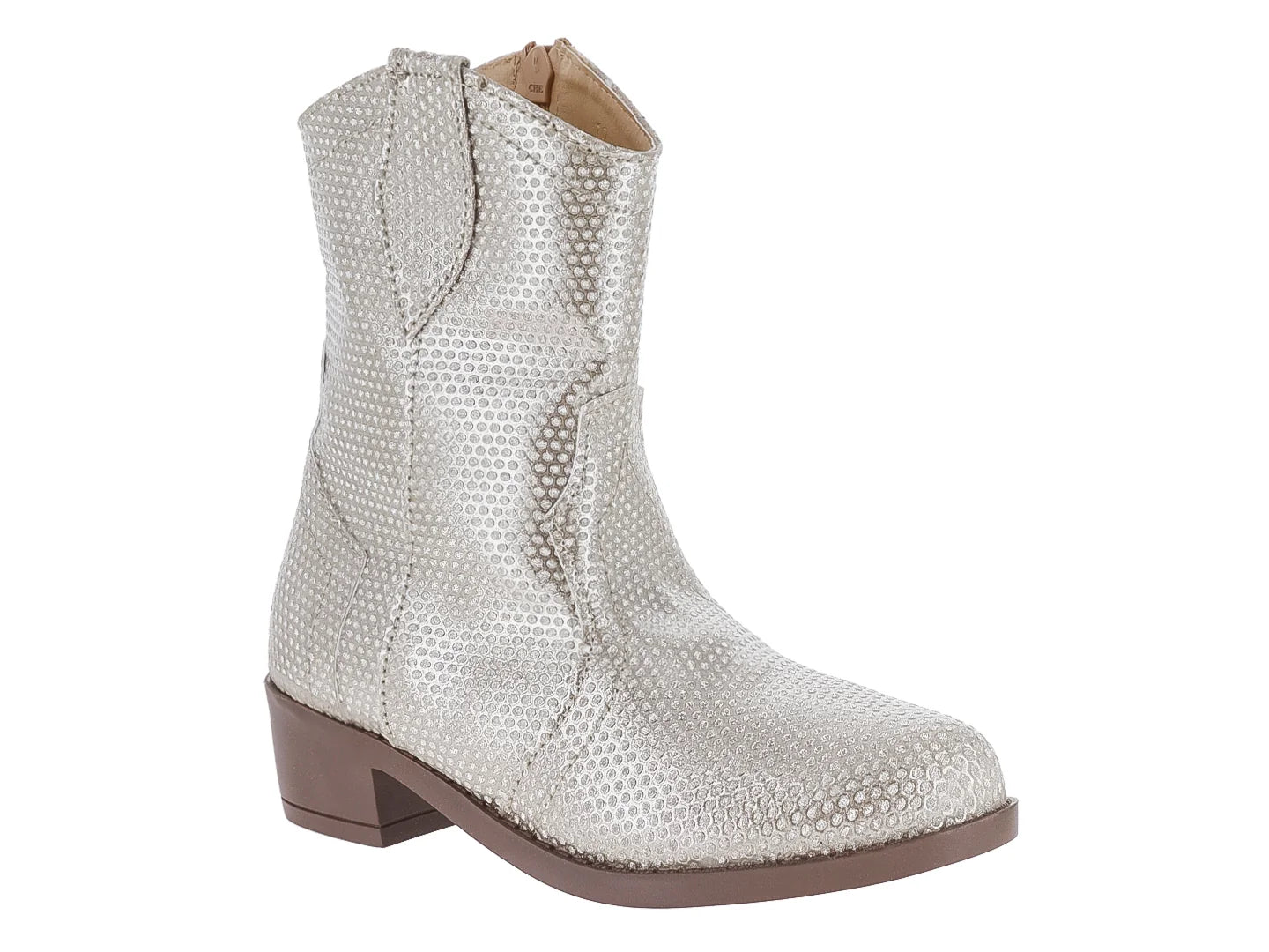 Botas Vaqueras Miroslava Color Oro para Niña