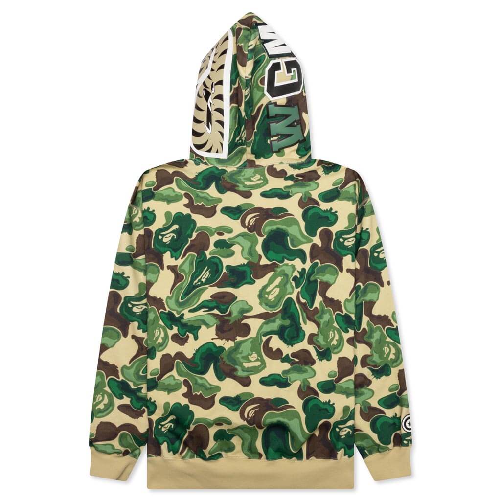 Bape Art Camo Shark Hoodie Green