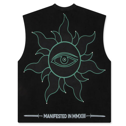 Sunken Liberty Sleeveless T Shirt Black