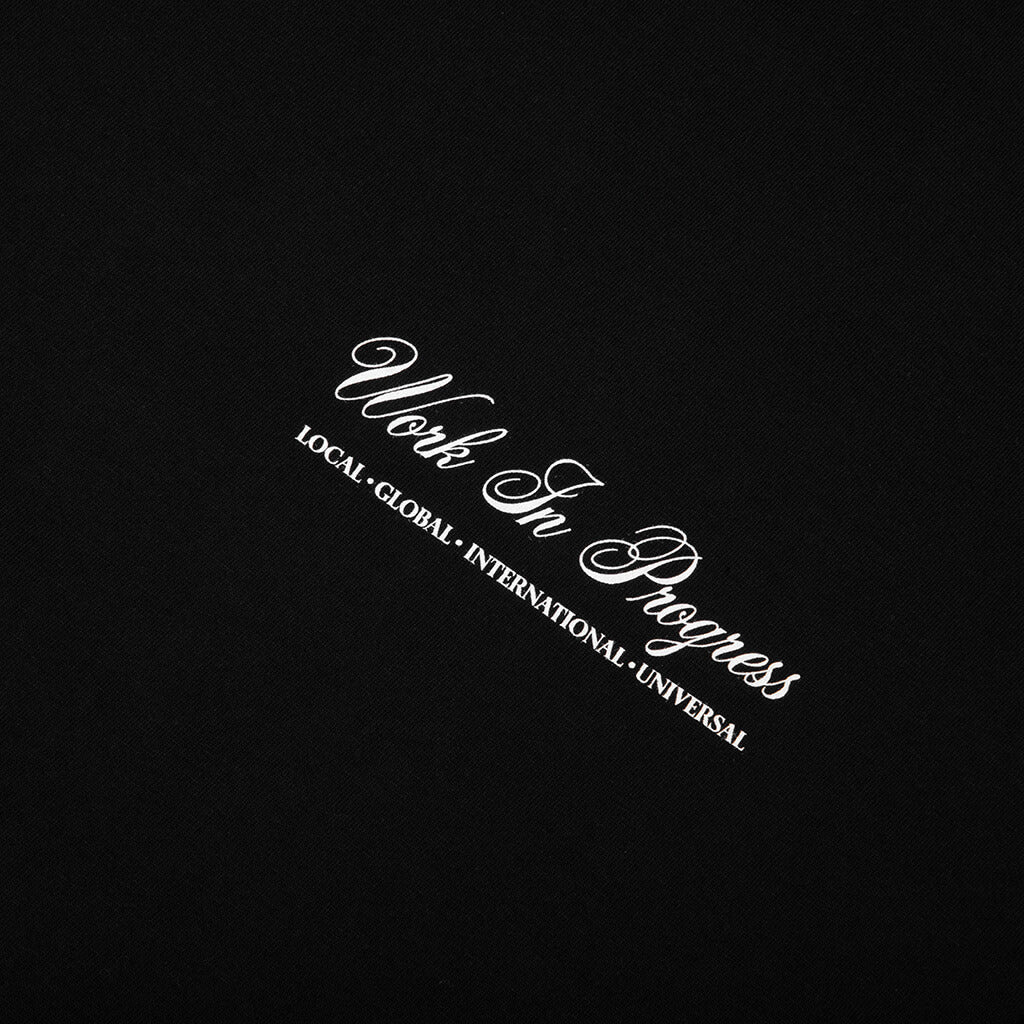 S S Cloud Heart T Shirt Black