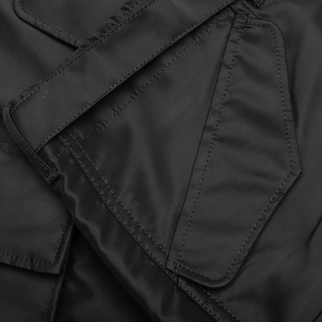 Nylon Twill Shorts Black