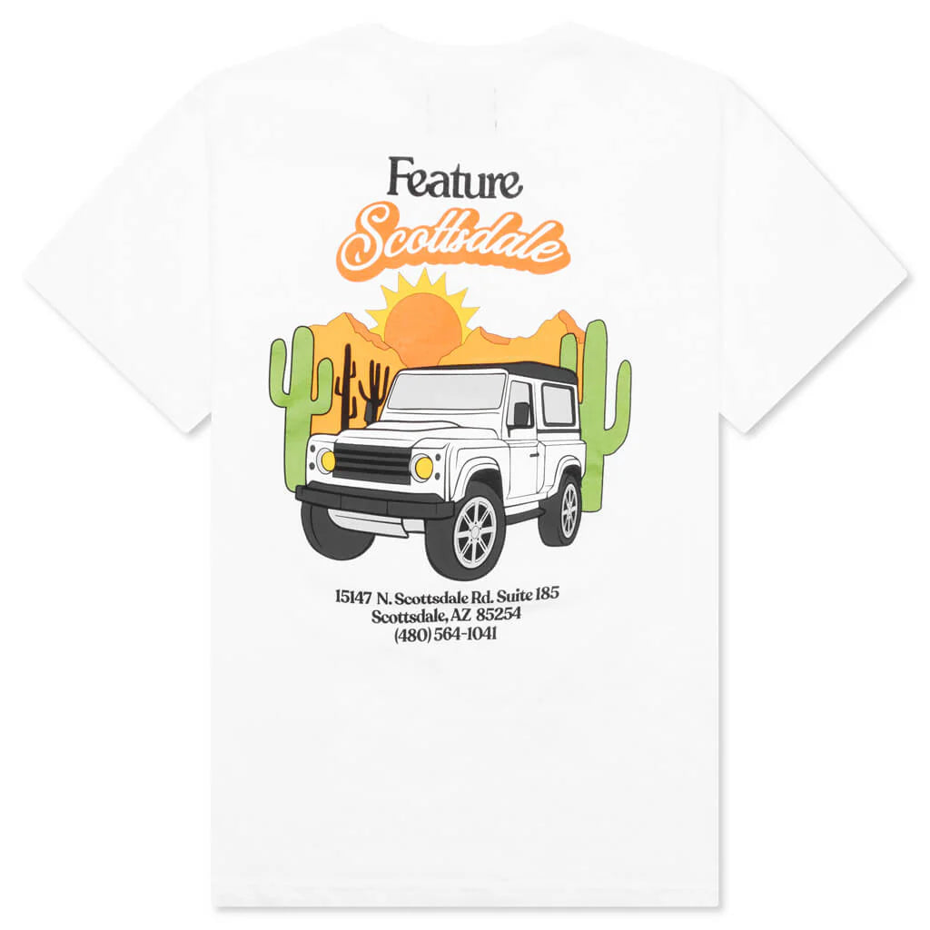 Scottrover S S Tee White