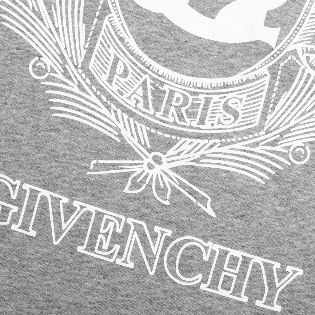 Crest T Shirt Light Grey Melange