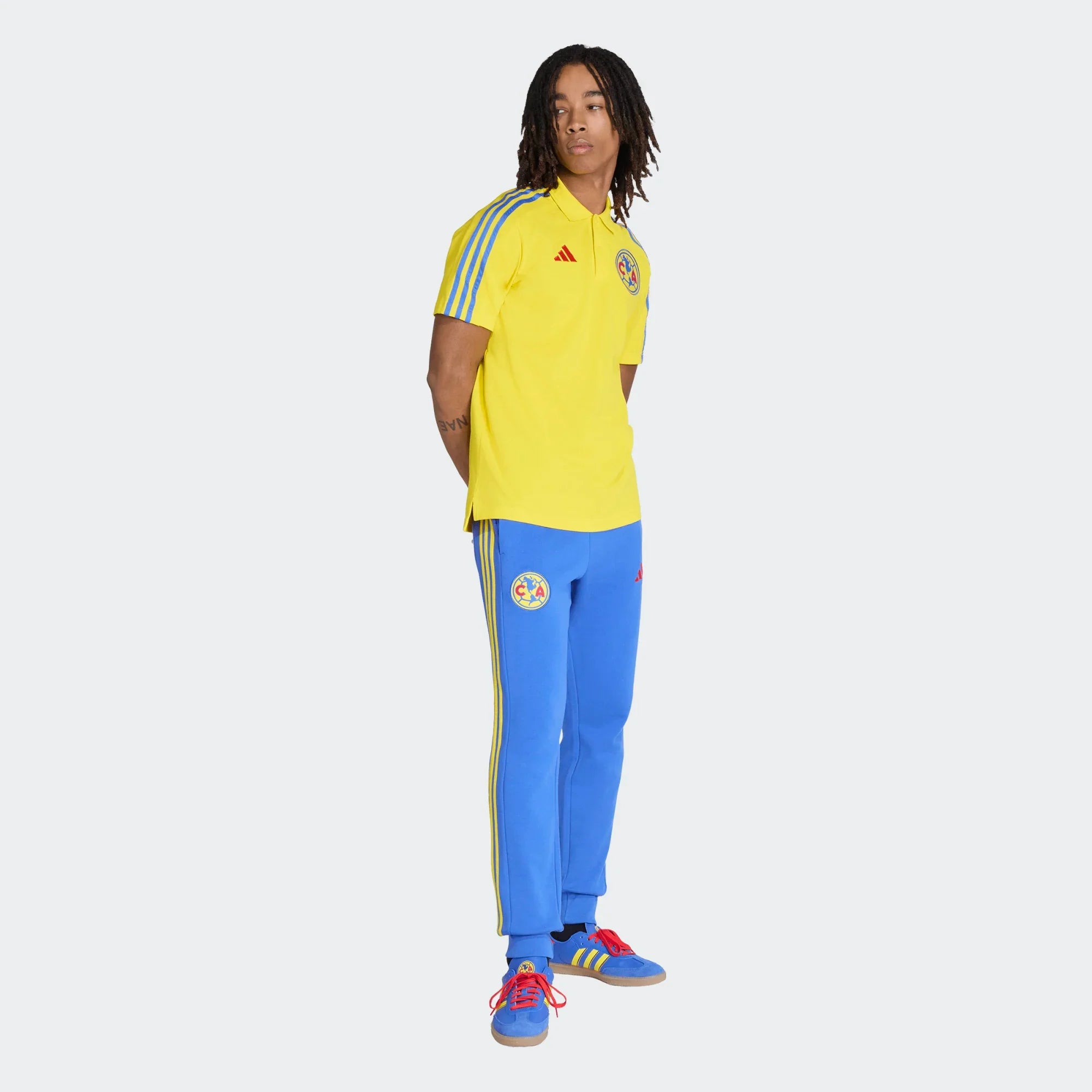 adidas Club America DNA Trousers Mens Soccer Pant Blue