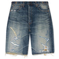 Kawasaki Short Kin Repaired Light Blue Gold