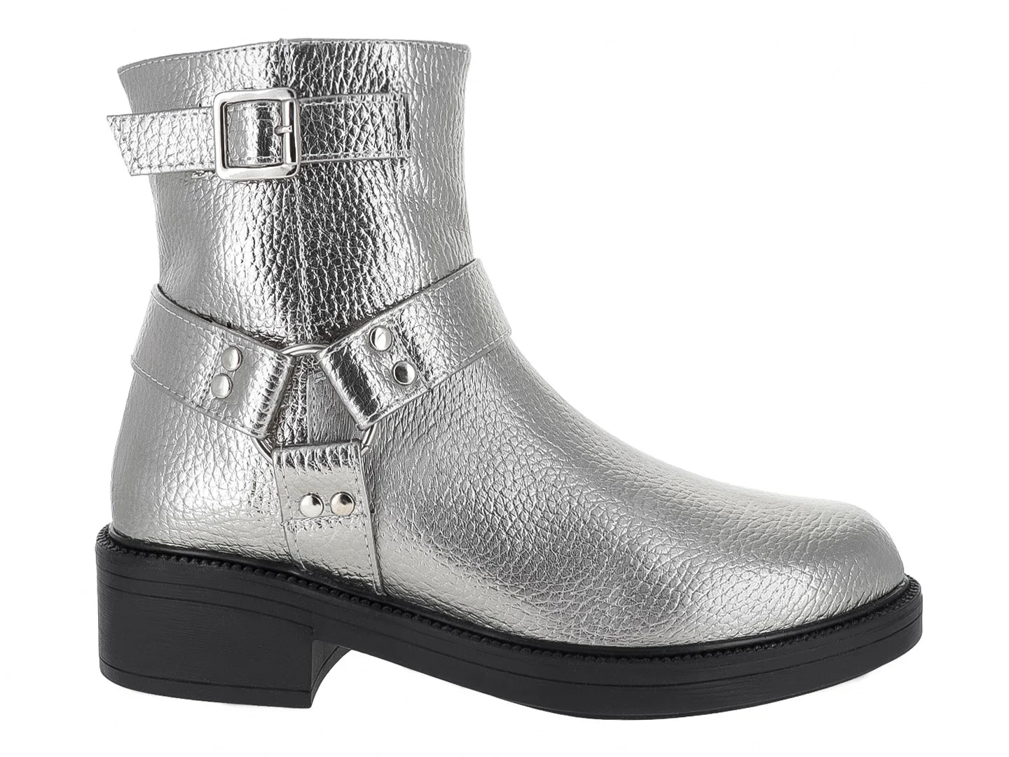 Botines Senties Plateados para Mujer