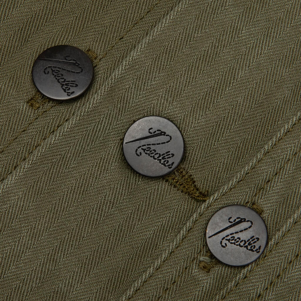 Cotton Herringbone P 44 Jacket Olive