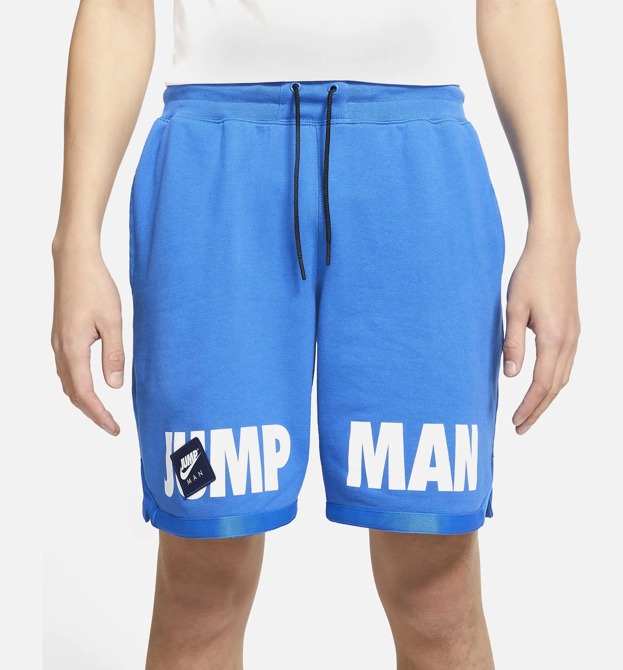 Jumpman Classics Box Logo Fleece Mens Shorts Blue Black