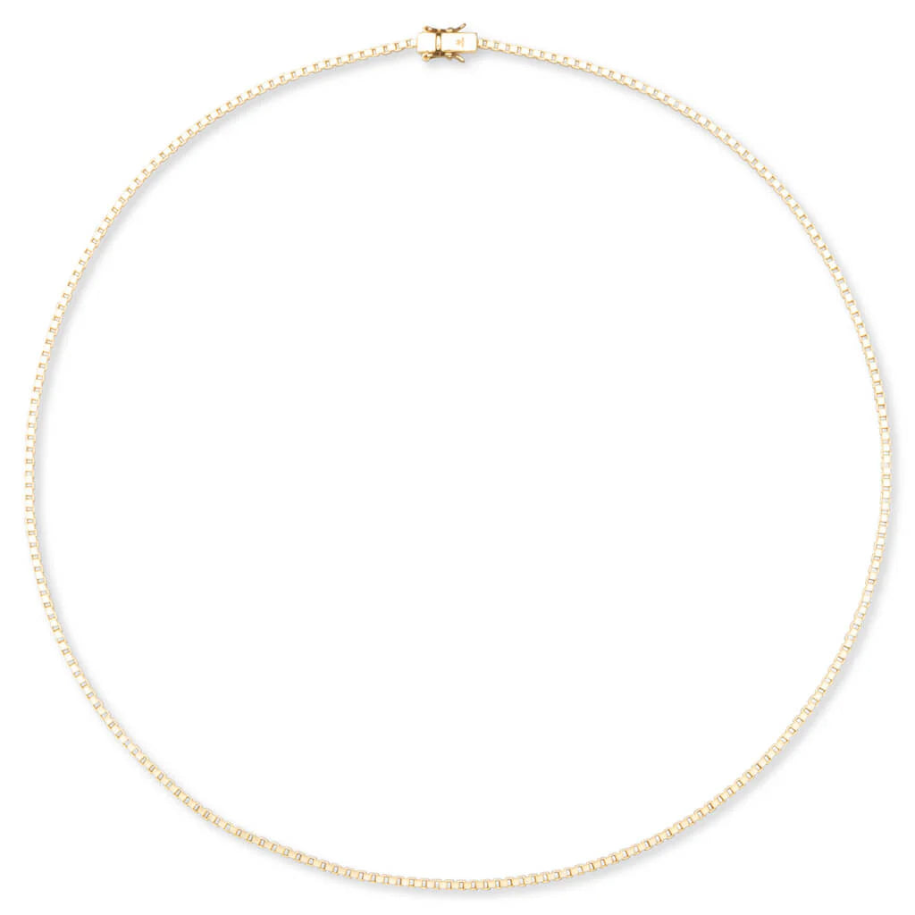 Square Chain Gold 925 Sterling Silver 9K Gold