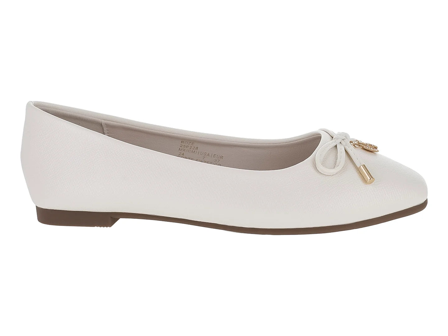 Flats ROZE Color Hueso para Mujer