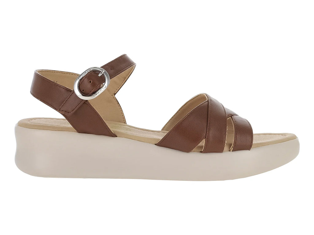 Sandalias Clinton Plataforma Color Tan para Mujer