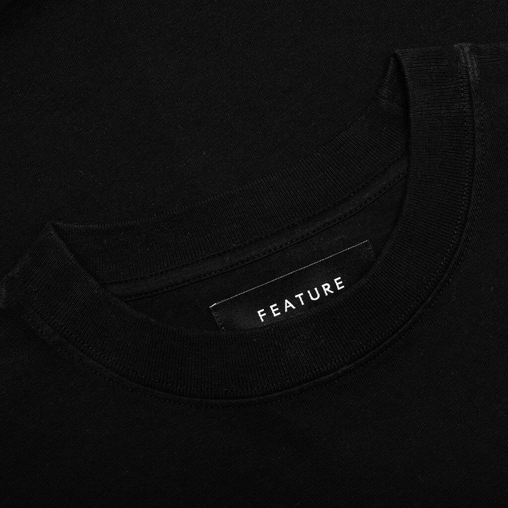 Feature x Wynn Logo Lock Up Tee Black