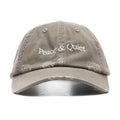 Wordmark Distressed Dad Hat Olive
