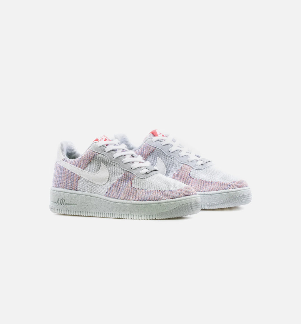 Air Force 1 Crater Flyknit Wolf Grey Mens Lifestyle Shoe Grey White