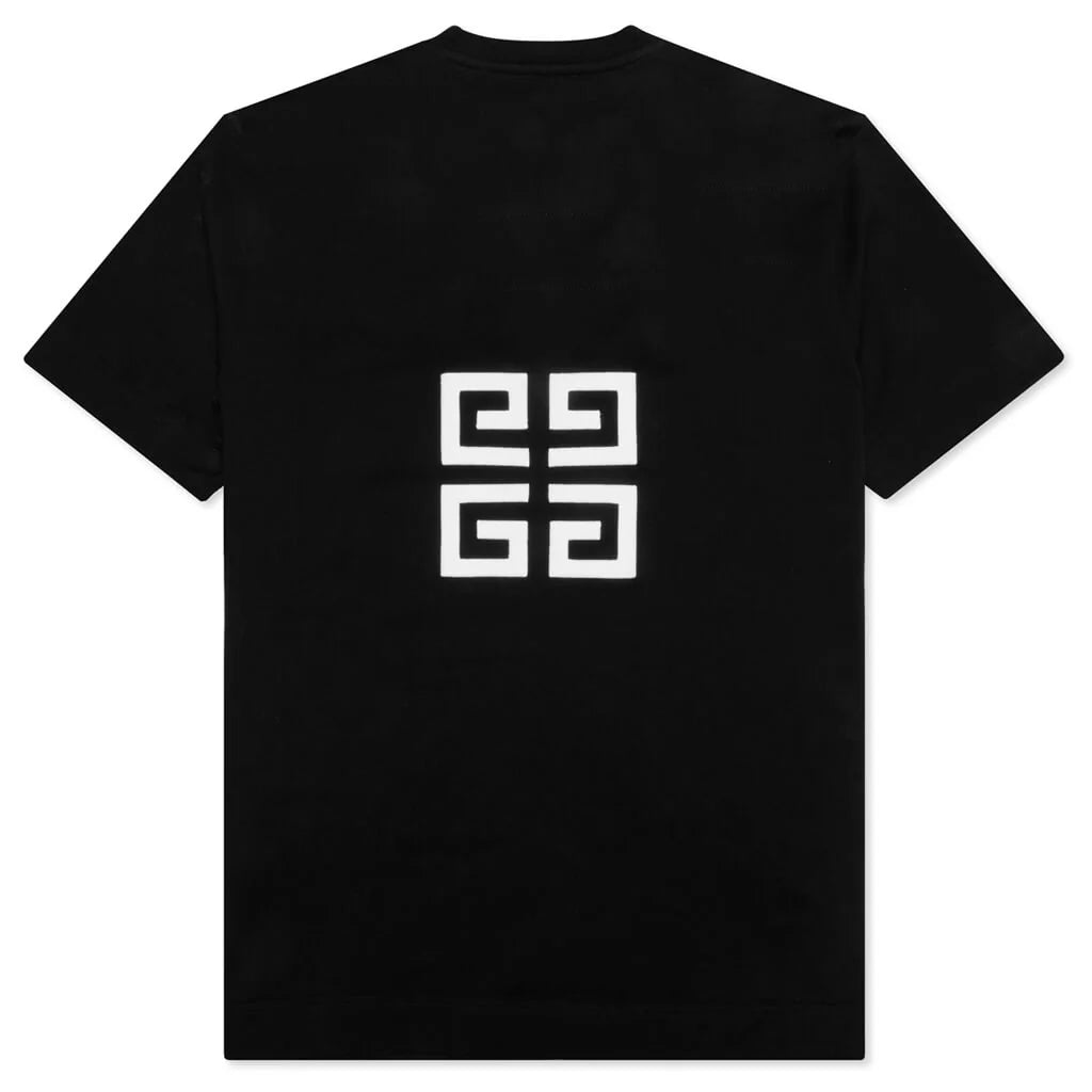 Embroidered Logo Slim Fit T Shirt Black