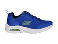 Tenis Skechers Microspec Max Azul y Lima para Niño