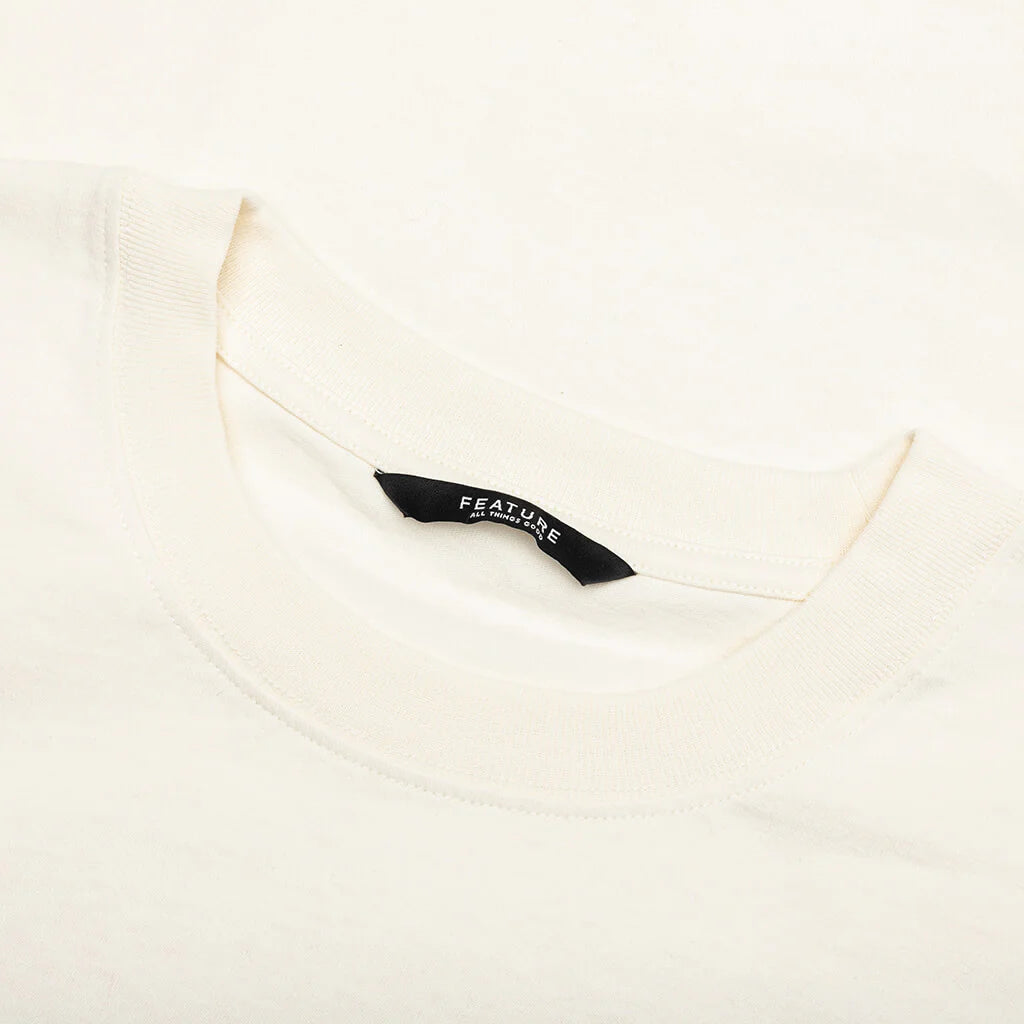 Feature x Analog Dope Spin Vinyl Tee Cannoli Cream