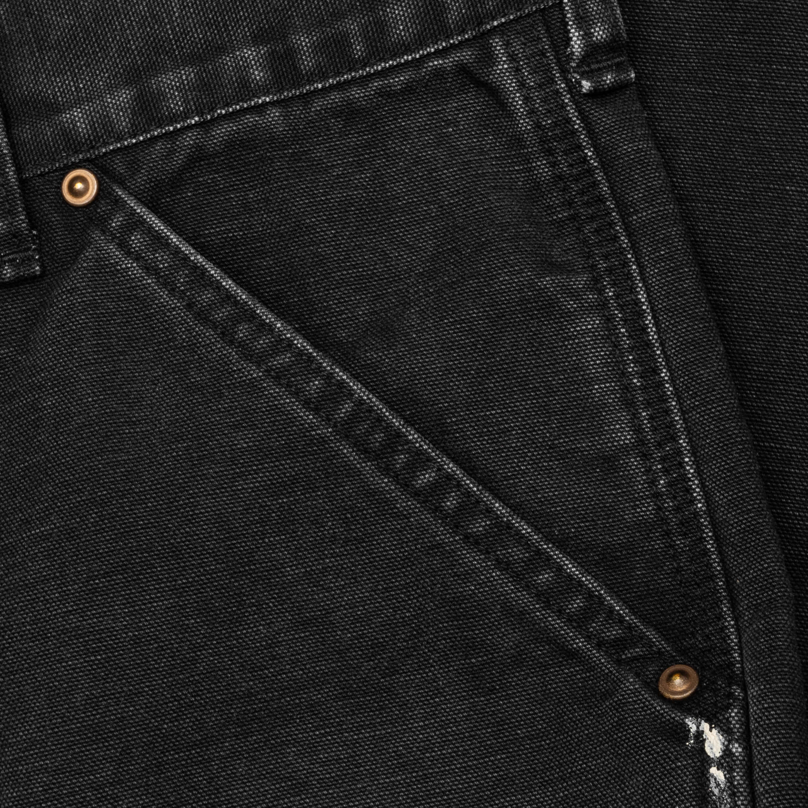 Double Knee Pants Black