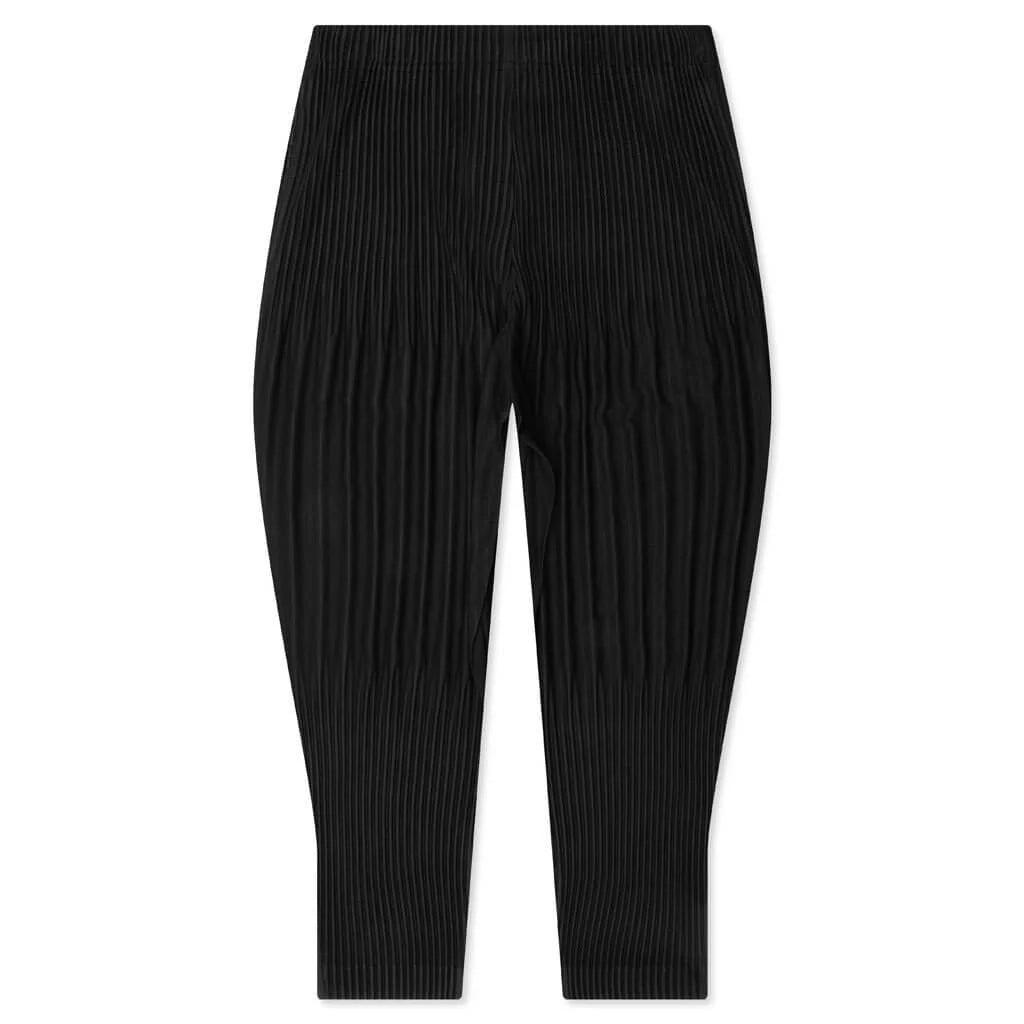 Relaxed Pleat Basics Pants Black