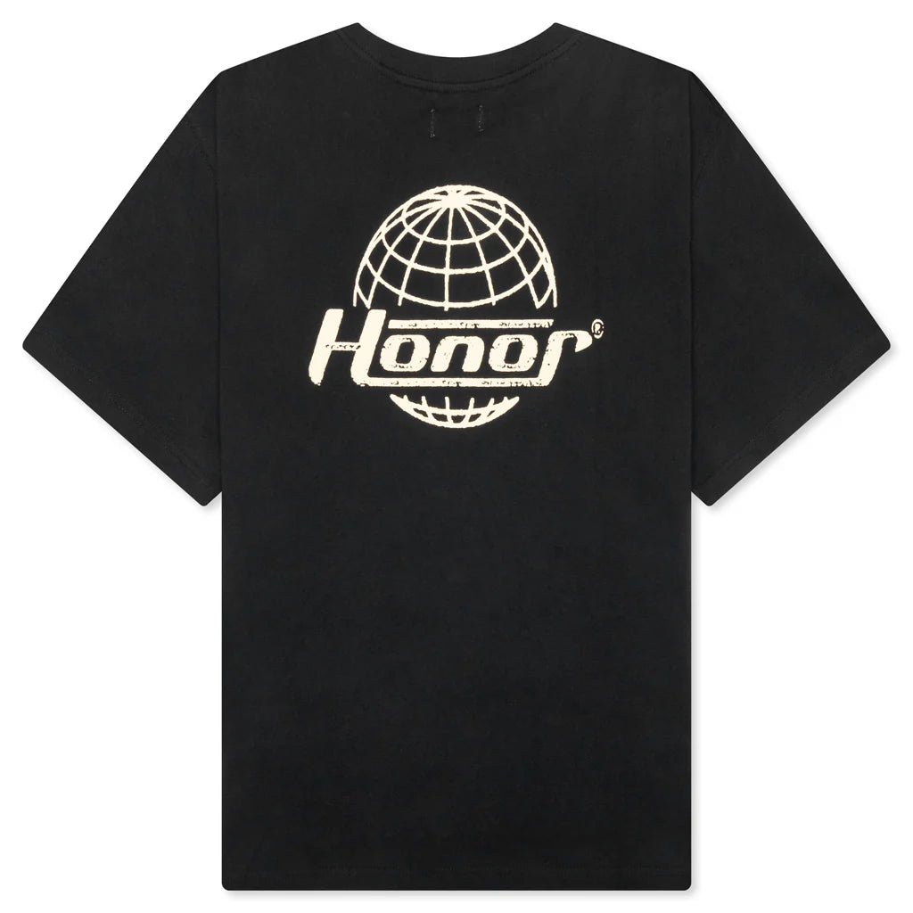 Honor Globe Logo Tee Black