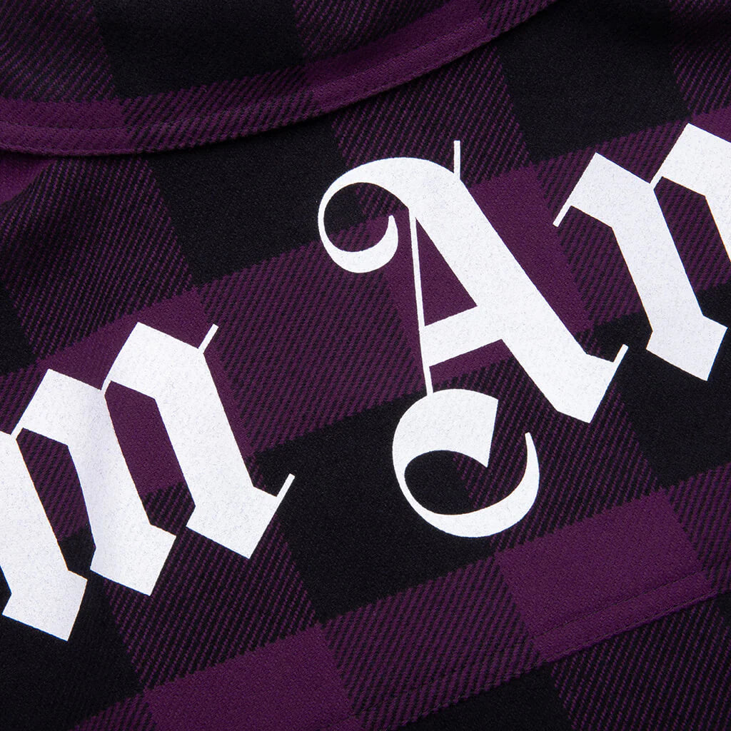 Classic Logo Overshirt Violet White