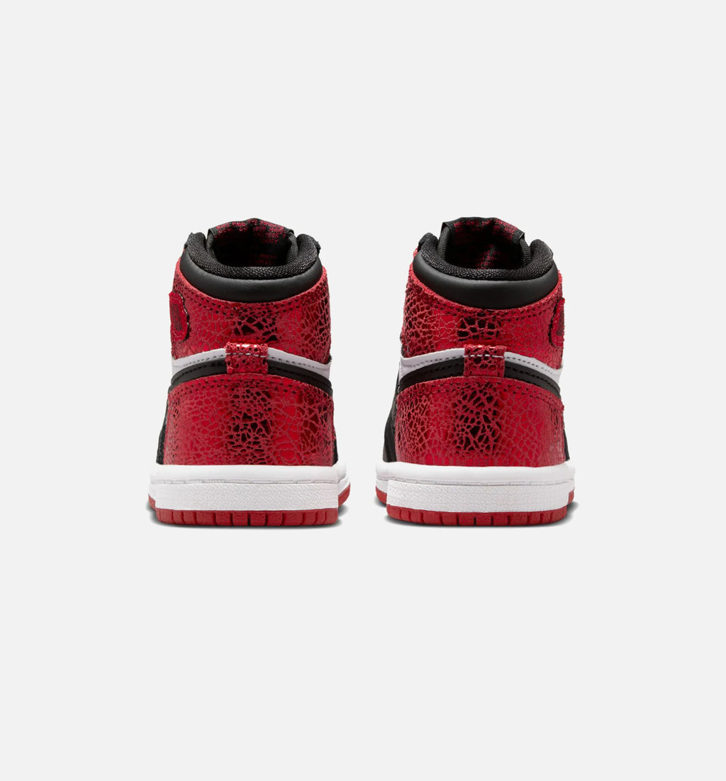 Air Jordan 1 Retro High OG Ruby Infant Toddler Lifestyle Shoe Varsity Red Black White