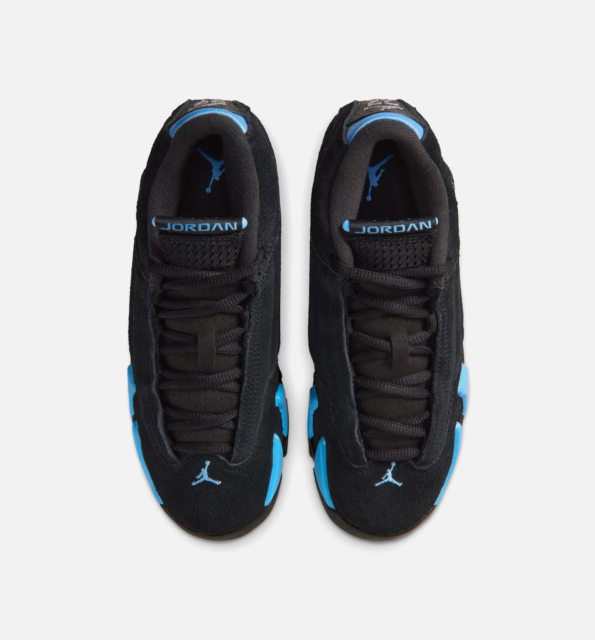 Air Jordan 14 Retro Black University Blue Grade School Lifestyle Shoe Black White University Blue