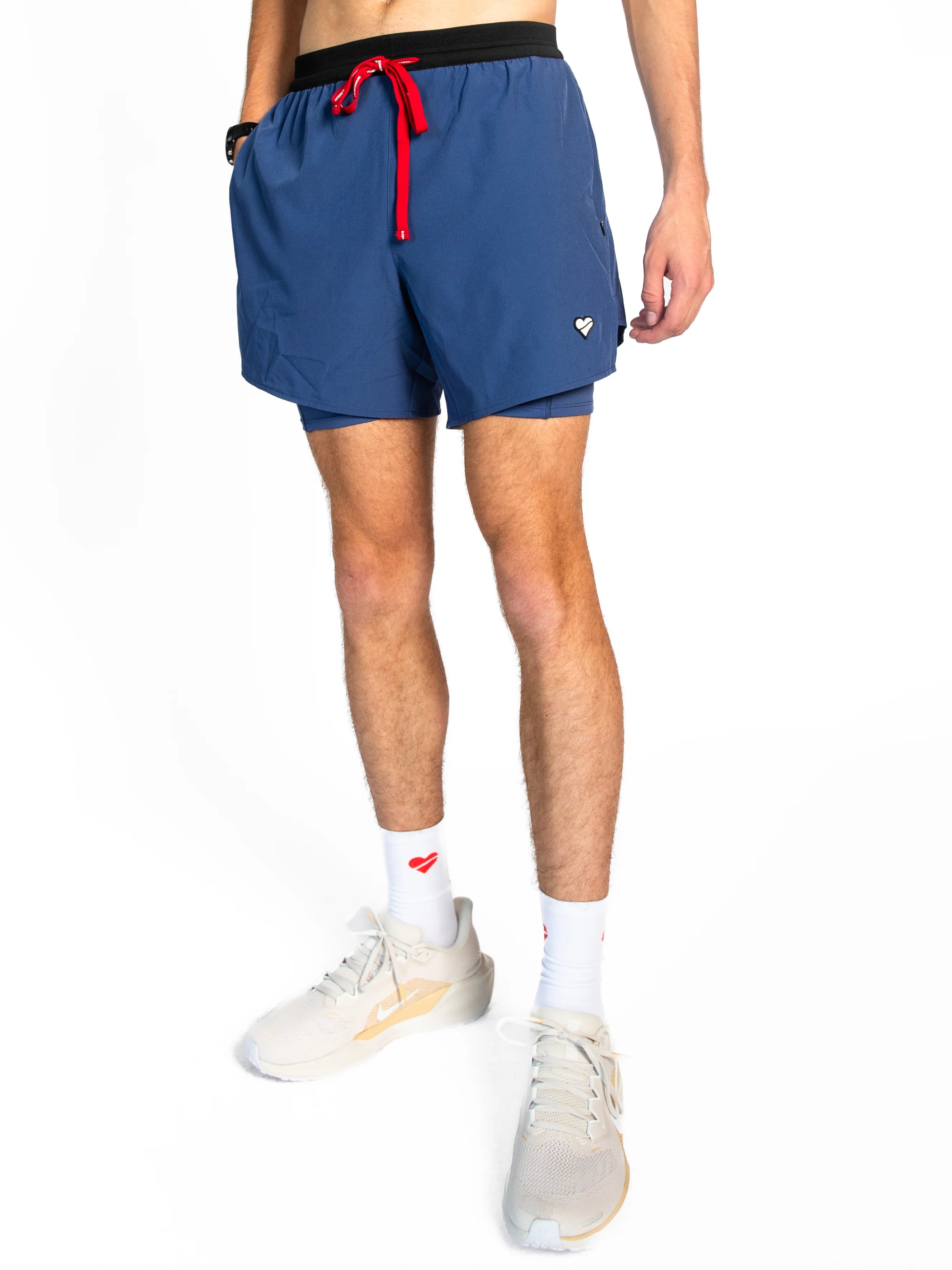 Heartbreak Mens Deerfoot 2 in 1 5 Shorts