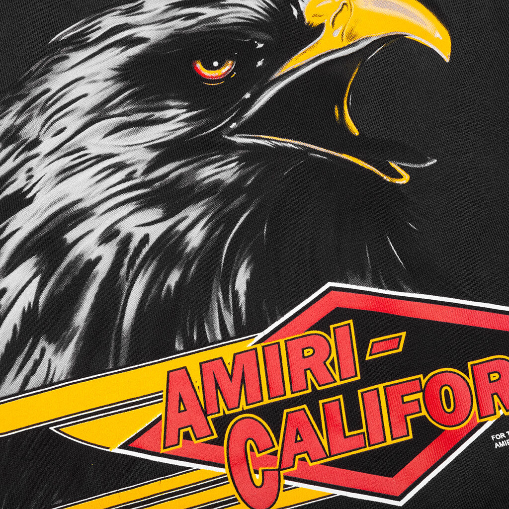 Amiri Eagle Oversized Tee Black