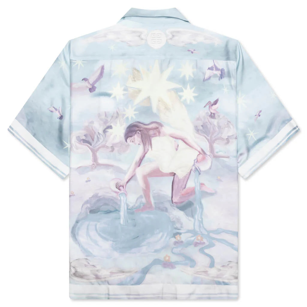 Silk Boxy Fit Printed Shirt Multicolored