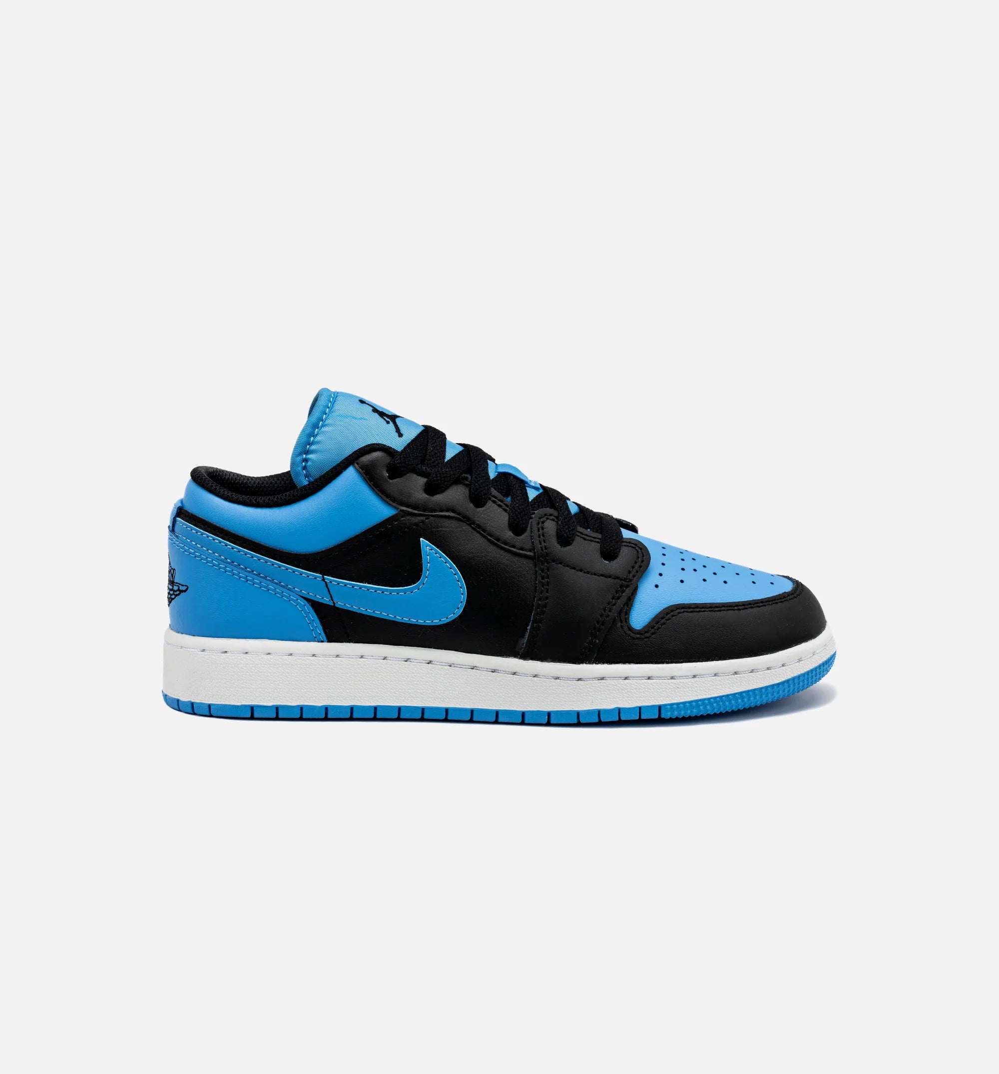 Air Jordan 1 Retro Low University Blue Grade School Lifestyle Shoe Black University Blue