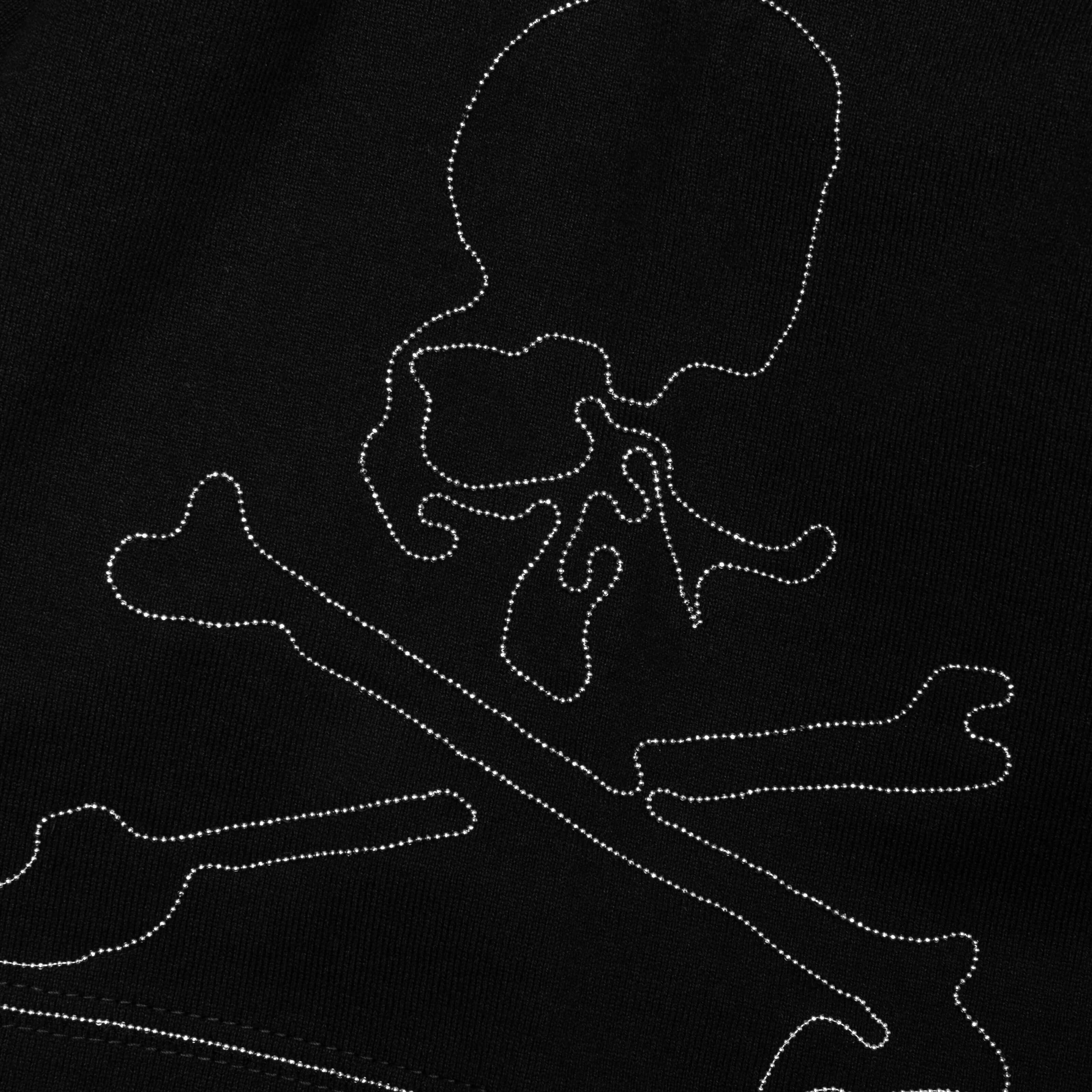 Oversized Ballchain Tee Black Silver
