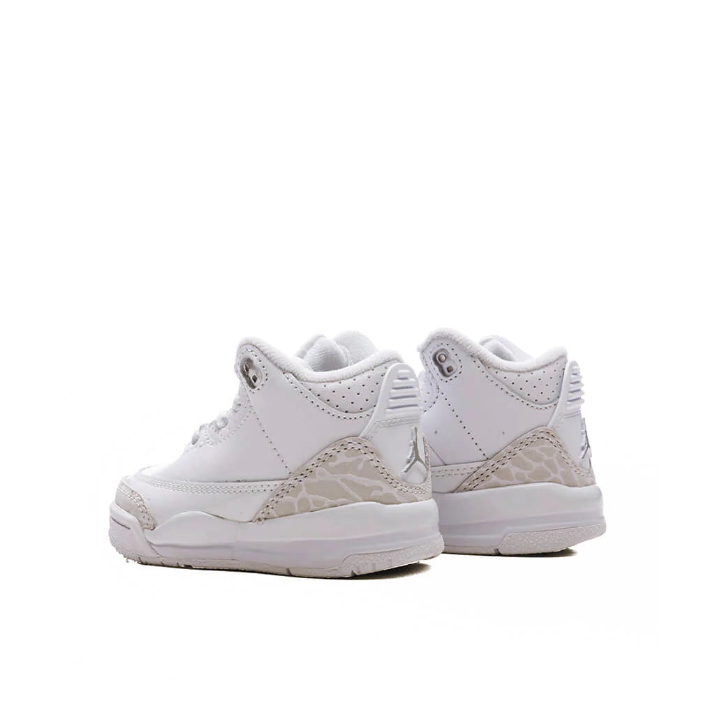 Air Jordan 3 Retro Pure Money TD White Metalic Silver